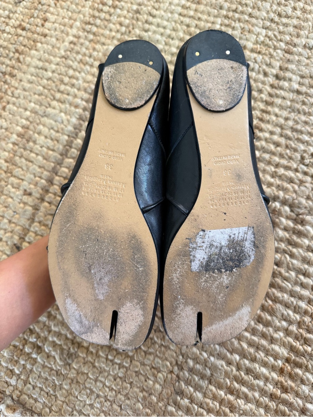 Maison Martin Margiela Black Tabi Ballerina Flats - Picture 6 of 6